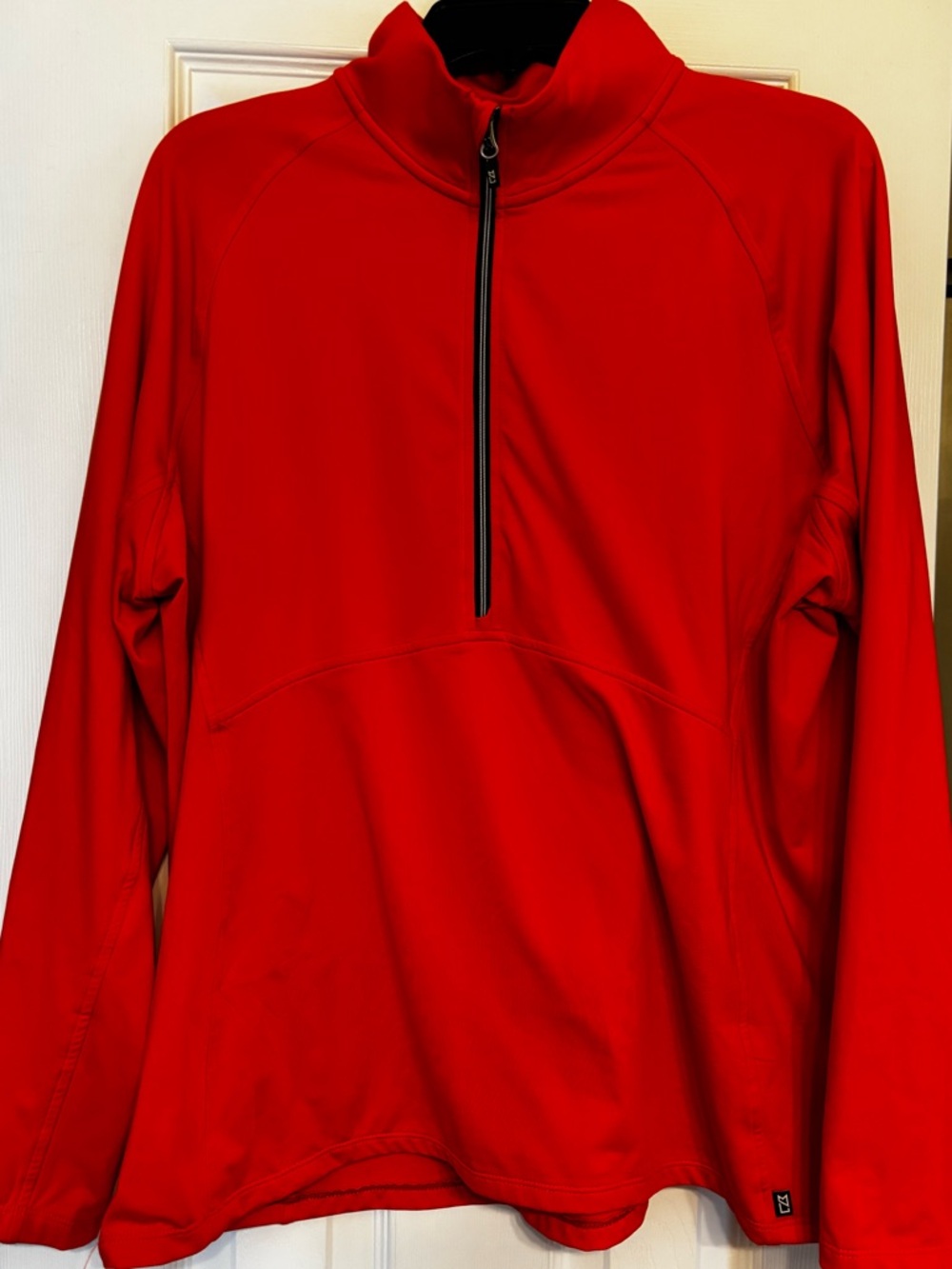 Orange Quarter-Zip Pullover